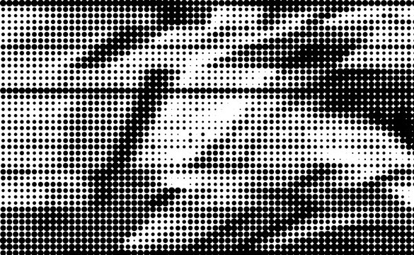 Monochrome black and white halftone overlay pattern background printing raster Grunge Dotted illustration Abstract illustration texture of dots gradient texture Vanishing polka dot Repeating dots grad