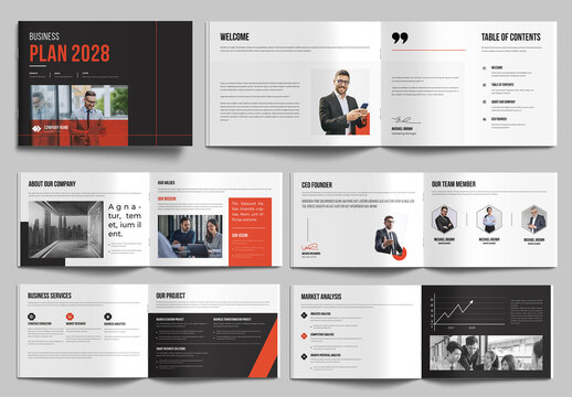 Corporate Business Plan Template Design