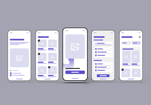 Creative Mobile App Interface Design Template