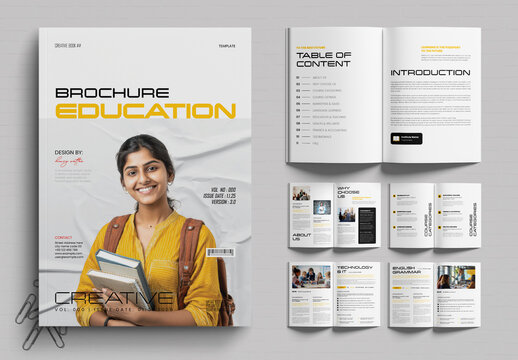 Educational Brochure Template for School, College & Training