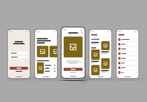 Modern Mobile App UI Template with Clean User Experience