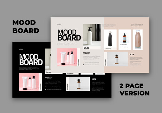 Mood Board Design Template for Creative Inspiration