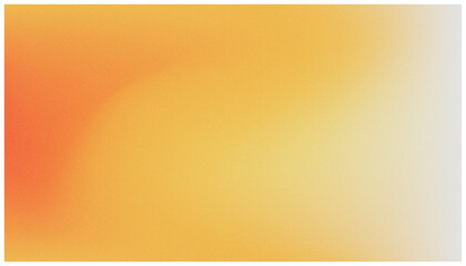 Grainy gradient from orange to yellow to white, suitable for backgrounds, print designs, web banners, social media posts, and presentations. © handyamakawa