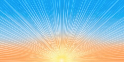 Obraz premium Bright Sunburst Background with Blue and Orange Hues
