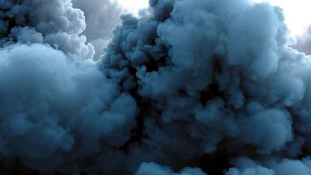 Abstract Smoke Art: A mesmerizing spectacle of dense, swirling plumes of smoke. The smoky forms billow and twist, their textures and shades forming a captivating visual display.