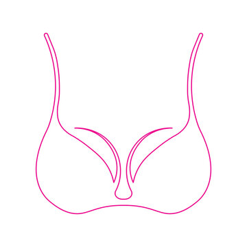 a vector icon of a bra, a type of women's underwear