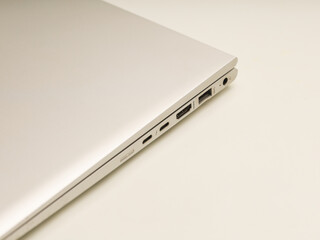 Close up of a laptop computer