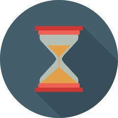 Hourglass with money representing time is money concept