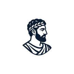 Ancient Greek Man Logo