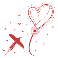 Minimal Valentine Heart Love Icon