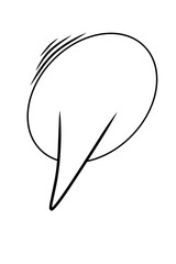 vector illustration of an abstract speech bubble