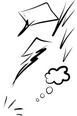 hand drawn vector illustration of a bird