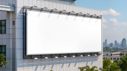 Obraz premium Large blank advertising billboard