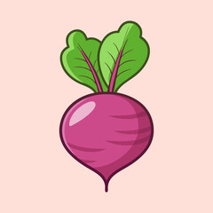 vector illustration of beetroot