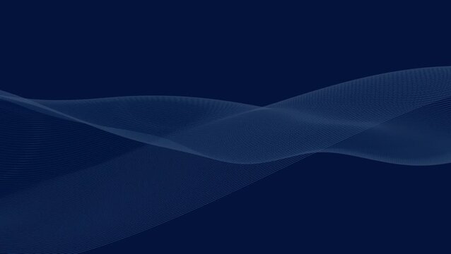 Abstract digital lines wave animation. Topographic contour map or wireframe grid background loop.