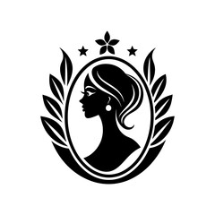 Premium Cosmetic Brand Logo with Feminine Luxury Beauty Identity Design Vector illustration