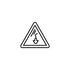 Outline Illustration of a Fake Warning Sign Prank for Fun Jokes Vector illustration