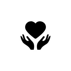 Obraz premium Protected Heart Icon Surrounded by Hands Symbolizing Care Safety and Compassion Vector illustration