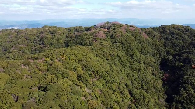 小岱山山頂のドローン空撮