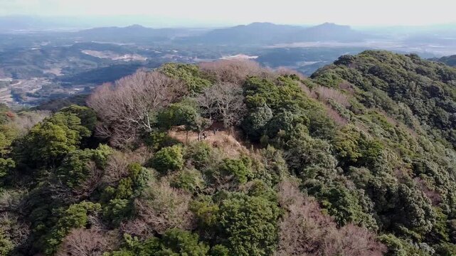 小岱山山頂のドローン空撮
