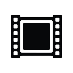 Obraz premium A monochrome illustration of a film strip, representing cinema, movies, and entertainment