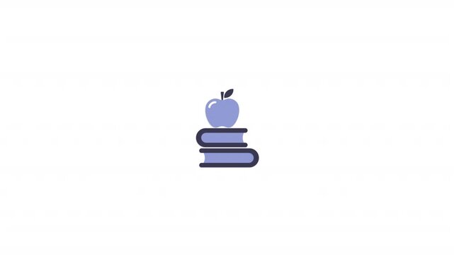 Apple and book icon