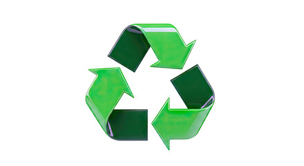 Obraz premium Green Recycling Symbol