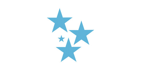 Obraz premium A bright, light blue star is perfect for celebrations, achievements, or a magical theme. Ideal for holiday greeting cards, banners, or decorations, set against a transparent background.