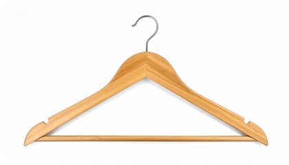 Wooden Clothes Hanger with Metal Hook