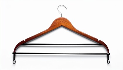 Wooden Clothes Hanger with Metal Hook