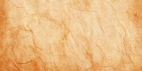 Natural tan crumpled paper texture background with soft wrinkles organic feel with subtle creases and highlights.