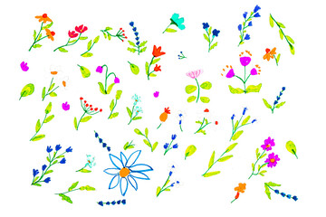 colorful confetti isolated on white