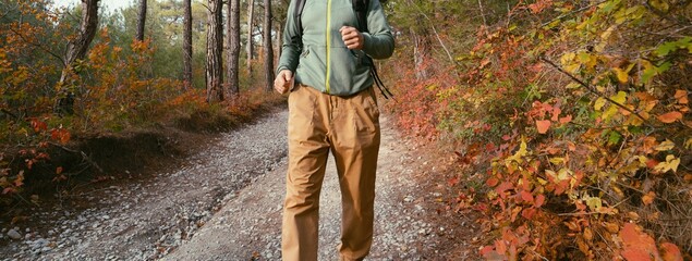 Man running in the countryside 