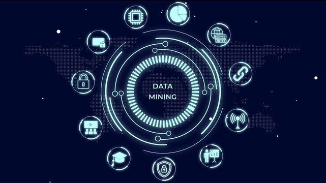 Data Mining and Information Extraction Digital Network Interface Concept