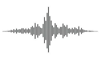Sound wave pattern for audio visual representation © rsvect02