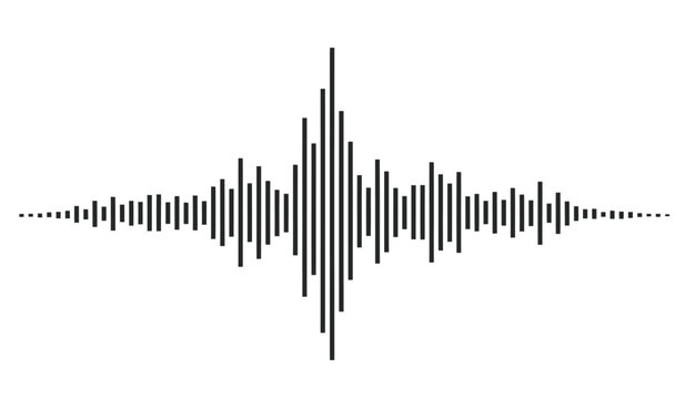 Sound wave pattern for audio visual representation