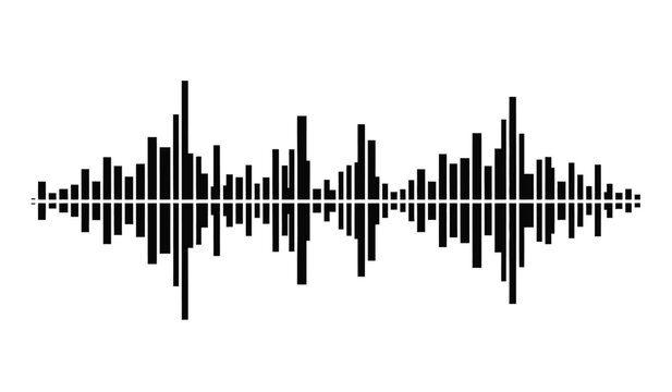 Sound wave pattern with varying amplitudes