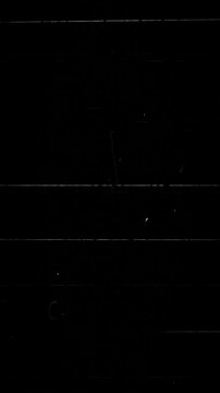 animation retro film effect dust scratch vertical video