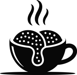 Steaming Mochi Ice Cream in Coffee Cup