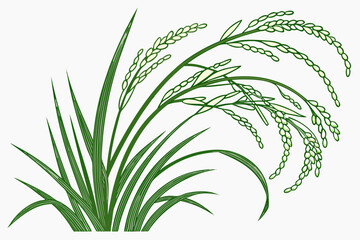 Naklejka premium green grass isolated