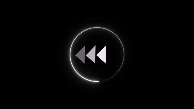 Bright ash and red colored neon animation arrow animation on black background,with 4k video animation.