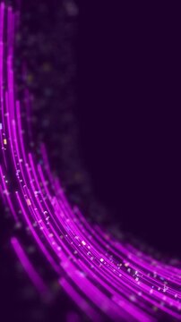 Abstract video footage symbolizing data transmission, 4K resolution.;