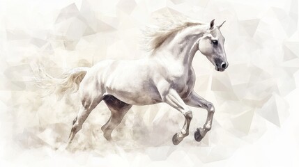 Obraz premium Happy new year background design,Chinese New Year2026,Year of the Horse with Golden Rearing Horses and Traditional,Lunar new year,Chinese New Year.