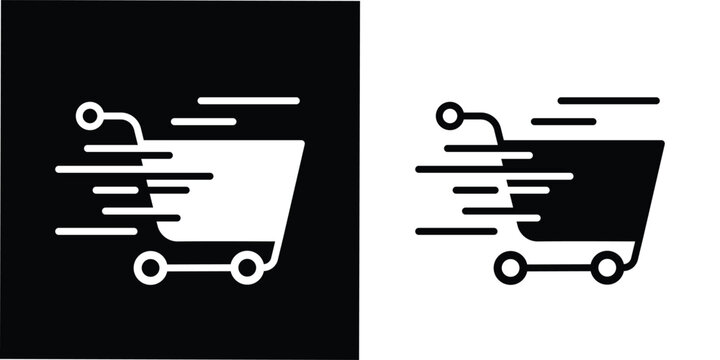 This icon is perfectly suited for e-commerce websites, mobile shopping apps, flash sale banners, fast checkout features, express delivery services, online marketplaces, fintech interfaces, promotional
