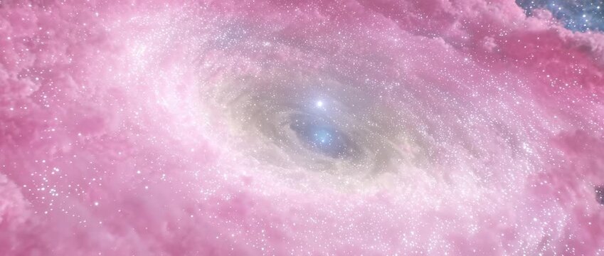 Bright Celestial Vortex with Glowing Core in Space