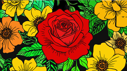 seamless floral pattern