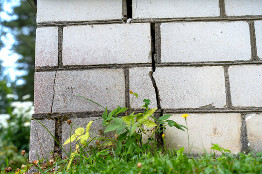 A crack in the stone foundation of the house.Errors during the construction of buildings.Subsidence of the house into the soil.Shrinkage cracks.