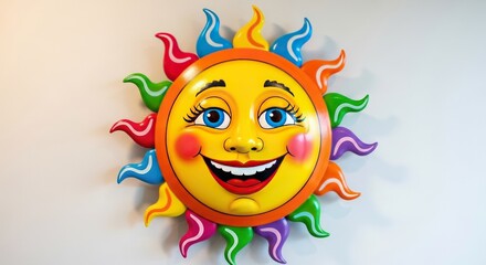 Cheerful Sun Wall Decoration for Home.