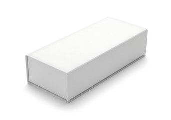 Fototapeta premium White Box Mockup Isolated on White Background, Packaging Design