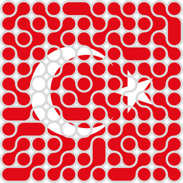 blob turkey flag pattern. vector illustration